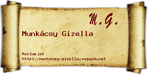 Munkácsy Gizella névjegykártya